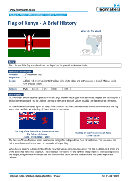 Flag of Kenya - A Brief History