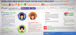 Heritage Second-Language and Native Speakers Intuitions on