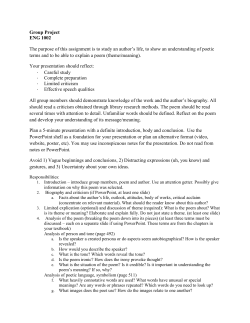 Poetry Group Project