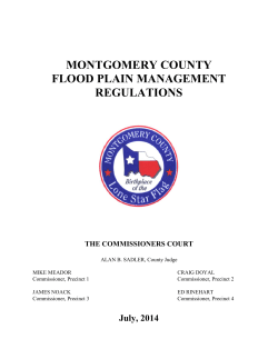 Montgomery County Floodplain Management Regulations