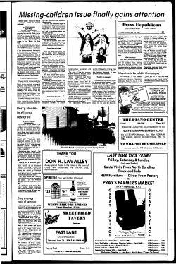 Missing-children issue finally gains attention