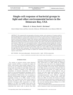 Single-cell response of bacterial groups to light and other