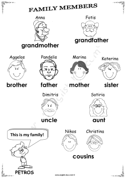 grandmother grandfather sister brother mother father uncle aunt