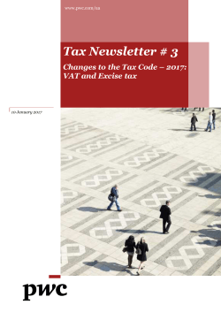Tax Newsletter # 3