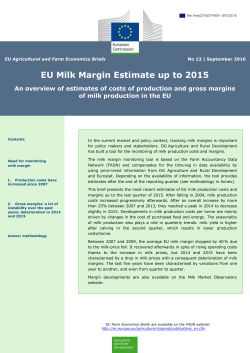 EU Agricultural Economic briefs - European Commission