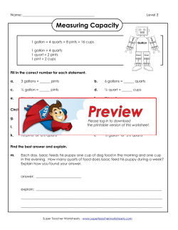 Measuring Capacity - Super Teacher Worksheets