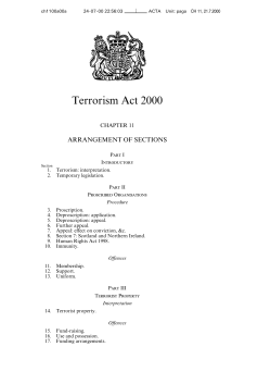 Terrorism Act 2000 - Legislation.gov.uk