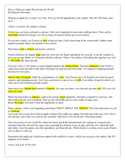 How to Make an Apple Pie and See the World