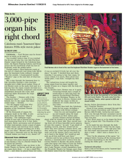 3,000-pipe organ hits right chord