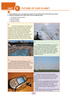 future of our planet