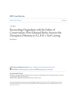 Reconciling Originalism with the Father of Conservatism