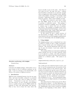 Absolute positioning with textpos