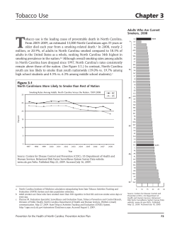 Tobacco Use - North Carolina Institute of Medicine