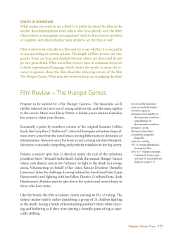 Film review - The Hunger Games