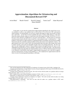 Approximation Algorithms for Orienteering and Discounted