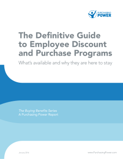 The Definitive Guide to Employee Discount and Purchase Programs