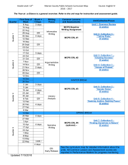 Unit 1 - Marion County Public Schools