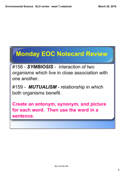 Monday EOC Notecard Review