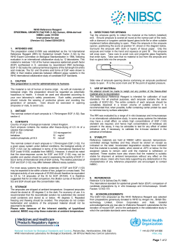EPIDERMAL GROWTH FACTOR (1-52) Human, rDNA