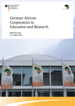German-African Cooperation in Education and Research
