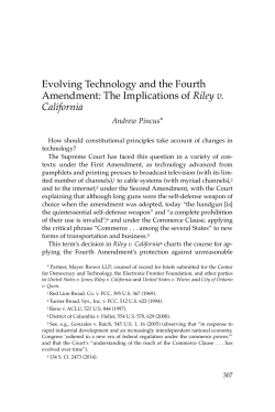 Evolving Technology and the Fourth Amendment: The Implications