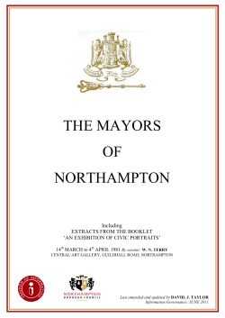 the mayors of northampton - Northampton Borough Council