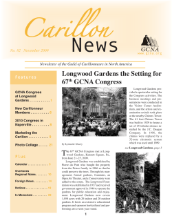 No. 82, Nov. 2009 - The Guild of Carillonneurs in North America