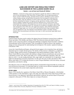 land-use history and resulting forest succession