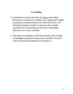 Correlation - (DIMACS) Rutgers