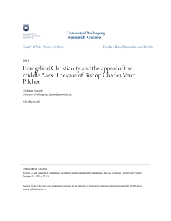 Evangelical Christianity and the appeal of the middle Aaes: The
