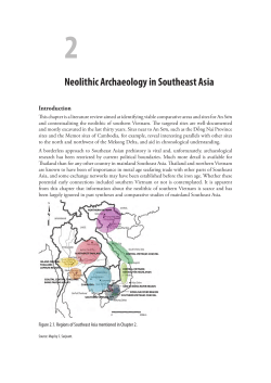 Neolithic Archaeology in Southeast Asia - ANU Press
