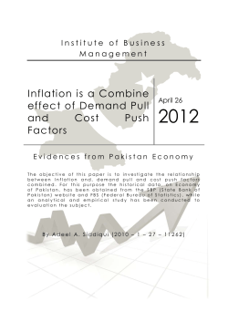 Inflation is a Combine effect of Demand Pull and
