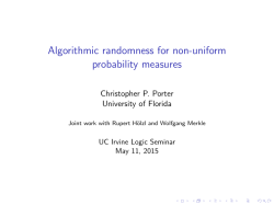 Algorithmic randomness for non