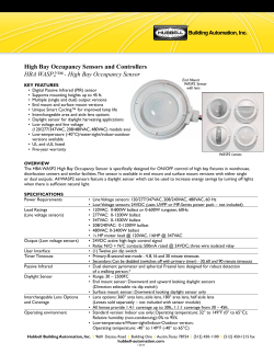 High Bay Occupancy Sensor