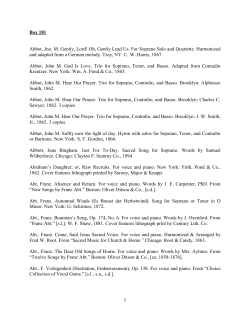 sub-series B - Eastman School of Music