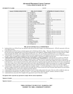 AP Course Contract 2017-18