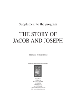 the story of jacob and joseph