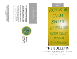 the bulletin - Victor Valley Gem and Mineral Club