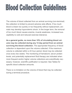 Blood Collection Guidelines