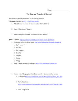The Roaring Twenties Webquest