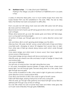 14 Northiam to Rye - 11&frac12; miles (Start point TQ829245) Parking in