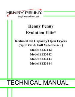 technical manual - Henny Penny Corporation
