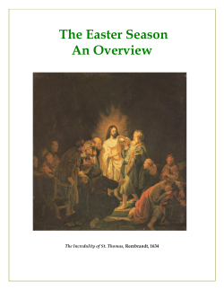Easter Season Overview - Christ The Redeemer Catholic Church