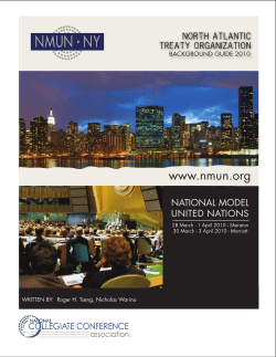 2010 NATO Background Guide - National Model United Nations