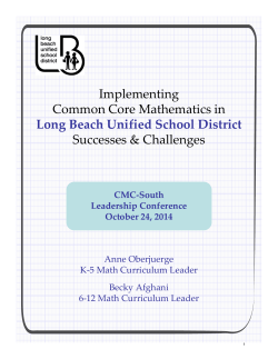 Long Beach Hand Out - CMC