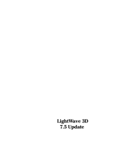 LightWave 3D 7.5 Update