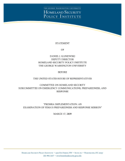 Post Katrina Emergency Management Reform Act of 2006