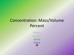 Mass/Volume Percent - hrsbstaff.ednet.ns.ca
