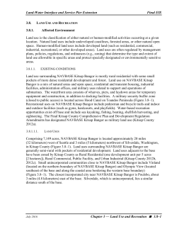 Section 3.8. Land Use and Recreation
