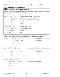 Review for Mastery 3-1